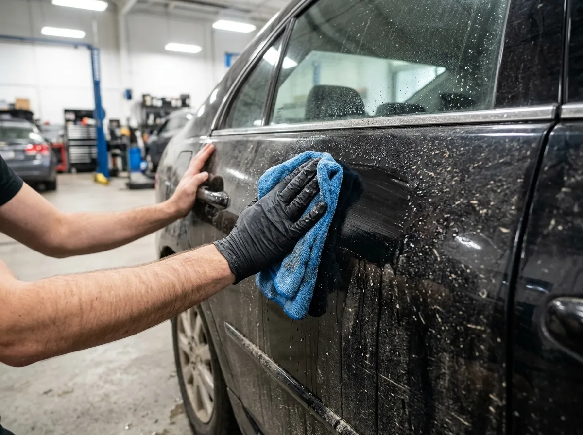 Step 1: Washing and prepping the car panel